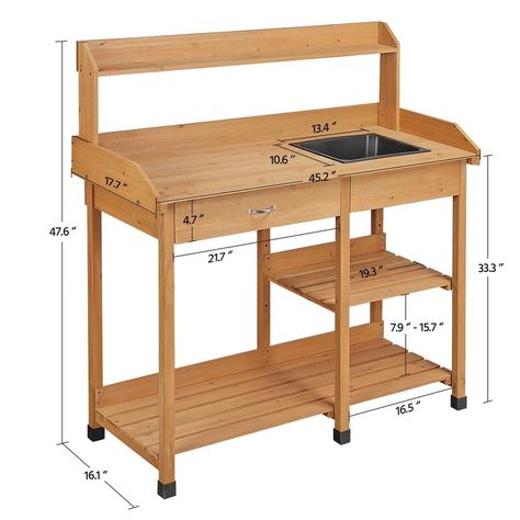 Pallet potting bench