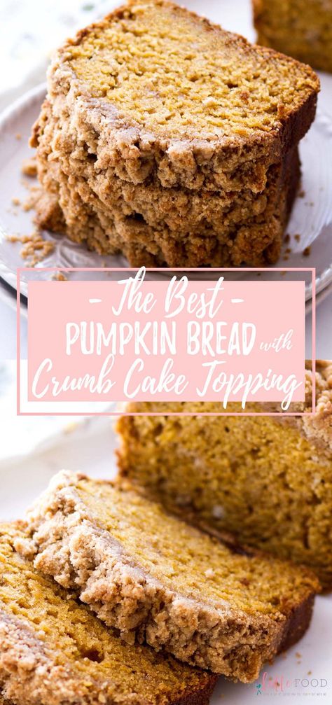 Crumbly Pumpkin Bread, Best Easy Pumpkin Bread, Pumpkin Loaf Streusel, Pumpkin Loaf Crumble, Very Moist Pumpkin Bread, Pumpkin Crumb Coffee Cake, Canned Pumpkin Bread Recipe, Pumpkin Bread Coffee Cake, Pumpkin Bread Sallys Baking