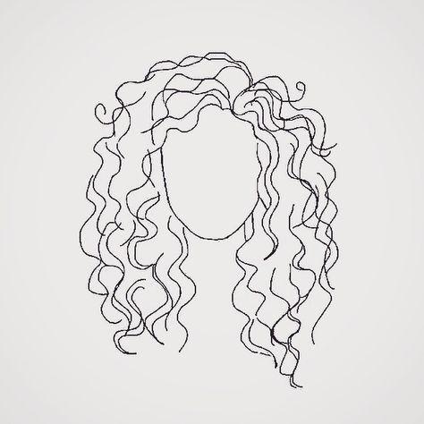 Curly Hair, Hair, A Drawing