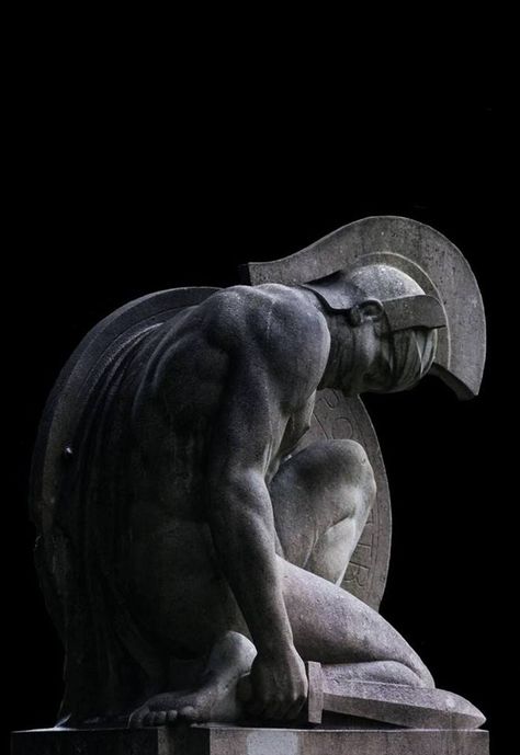 Achilles in the Rain Greek Mythology Quotes, Greek God Sculptures, Toro Inoue, Ancient Greek Sculpture, Achilles And Patroclus, Greek Statues, Artist Photography, Architecture History, Art Of Man