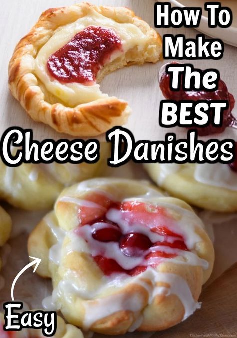 Easy Cherry Cheese Danish, Cream Cheese Turnovers Puff Pastries, Danish Cream Cheese Pastry, The Country Cook Recipes Desserts, Strudel Recipes Savory, Crescent Roll Sheet Recipes Desserts, Cherry Sweet Rolls Recipe, Cressant Rolls Recipes Dinner, Crescent Sheet Recipes Desserts