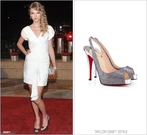 Carmen Marc Valvo Dress, Carmen Marc Valvo, Taylor Swift Style, I Wish I Had, Slingback Pump, Spinning, Taylor Swift, Christian Louboutin, Swift