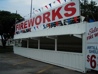 Fireworks Stand, Firework Stands, Residence Hall, Custom Storage, Stand Light, Coors Light Beer Can, Office Spaces, Storage Container, Container House