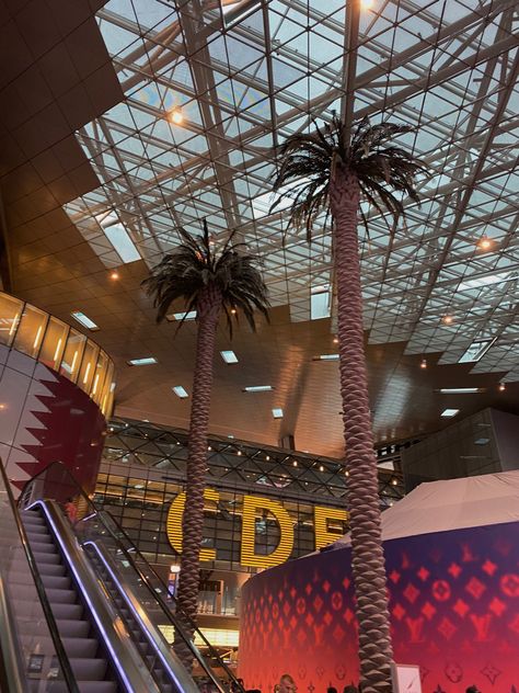 Doha Qatar Airport Aesthetic, Qatar Airport Aesthetic, Qatar Airways Aesthetic, Gulf Aesthetic, Airport Board, Qatar Aesthetic, Qatar Airport, Doha Airport, Hamad International Airport