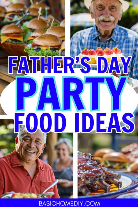 Find the best Father’s Day party food ideas for a fun celebration to honor your dad on his special day. Find Father’s Day party food ideas perfect for feeding a crowd or a small gathering. From party snack ideas and appetizers to dessert ideas, we’ve got you covered. Get brunch food ideas, dinner menu plans, or backyard BBQ party ideas. Find Father's Day drink ideas to host a fun Father’s Day party with these delicious Father's Day food ideas and delicious sweet Father’s Day treats for dad!