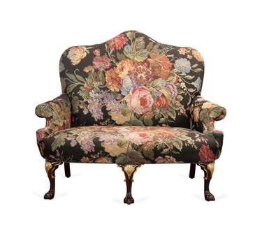 CHIPPENDALE STYLE FLORAL TAPESTRY SETTEE Upholstered Settee, Fantasy Furniture, Bohemian Furniture, Glam Living Room, Rattan Furniture Set, Upholstery Diy, Dream Furniture, Lexington Furniture, Creative Furniture