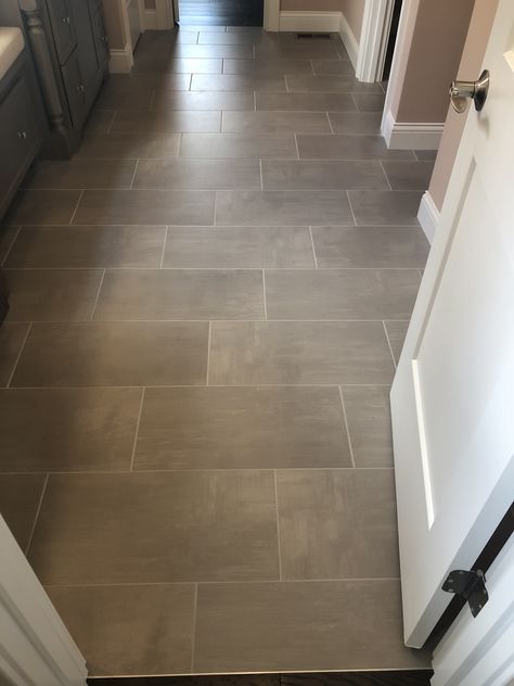 Gray Brown Tile Flooring, Large Tile Bedroom Floor, 12×24 Tile Patterns, Tile House Flooring, Daltile Bathroom Tile Flooring, Tile Colors Floor, Engineered Tile Flooring, Rectangle Bathroom Floor Tile, 12 X24 Tile Patterns