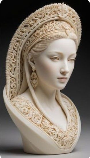 Statue Head, Art Deco Sculpture, Female Art Painting, Art Gallery Wallpaper, Marble Statues, Wow Art, Marble Sculpture, Portrait Sculpture, Wood Carving Art