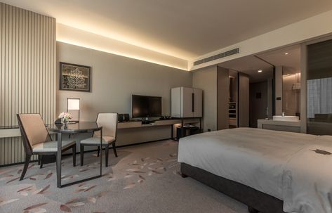 https://www.behance.net/gallery/47151427/The-Okura-Prestige-by-PIA Hotel Guestroom, Hotel Bedroom Design, Modern Hotel Room, Hotel Room Interior, Japandi Design, Hotel Room Design, Hotel Suite, H Design, Hotel Interior Design