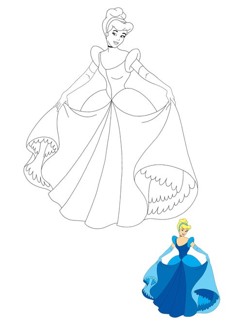 Disney Princess Cinderella Coloring Pages - 2 Free Coloring Sheets (2020) Princess Coloring Sheets, Cinderella Coloring Pages, Disney Princess Anime, Disney Princess Colors, Disney Princess Coloring Pages, Disney Princess Aurora, Disney Princess Cinderella, Free Coloring Sheets, Disney Princess Drawings