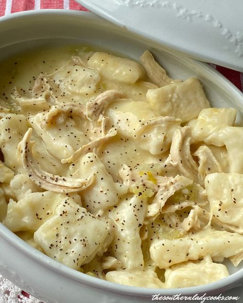 Chicken and Dumplings - The Southern Lady Cooks Drop Dumplings, Chicken N Dumplings, Chicken Dumplings Recipe, Southern Chicken, Homemade Chicken And Dumplings, The Southern Lady Cooks, Chicken Shawarma Recipe, Southern Lady Cooks, Shawarma Recipe