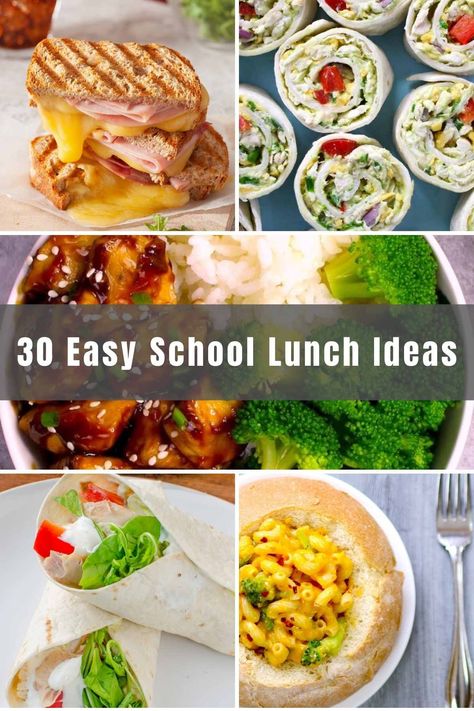 30 Easy School Lunch Ideas (Chicken Avocado Roll Ups Recipe & More) School Lunch Ideas For Teenagers, Teenage Lunch Ideas, Pretzel Hot Dogs, Lunch Ideas For Teens, Classic Egg Salad Sandwich, Salads For Kids, Fruit And Yogurt Parfait, Fruit And Yogurt, Easy School Lunches