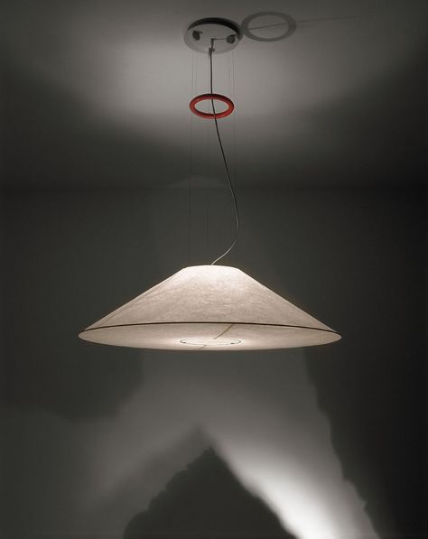 Maru - Products - Ingo Maurer GmbH Norwegian Interior, Dining Room Lamps, Artistic Lighting, Ingo Maurer, Lighting Concepts, Metal Canopy, Suspension Light, Japanese Paper, Diffused Light