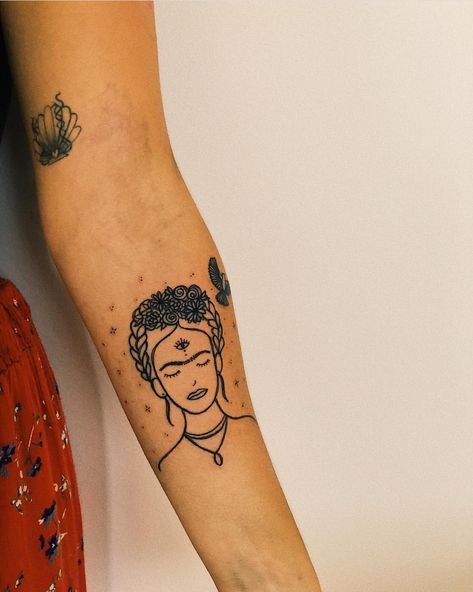 Frida Kahlo Tattoo, Kahlo Tattoo, Frida Tattoo, Frida Kahlo Painting, Frida Kahlo Tattoos, Frida Kahlo Paintings, Kahlo Paintings, Tattoo Wrist, Painting Tattoo