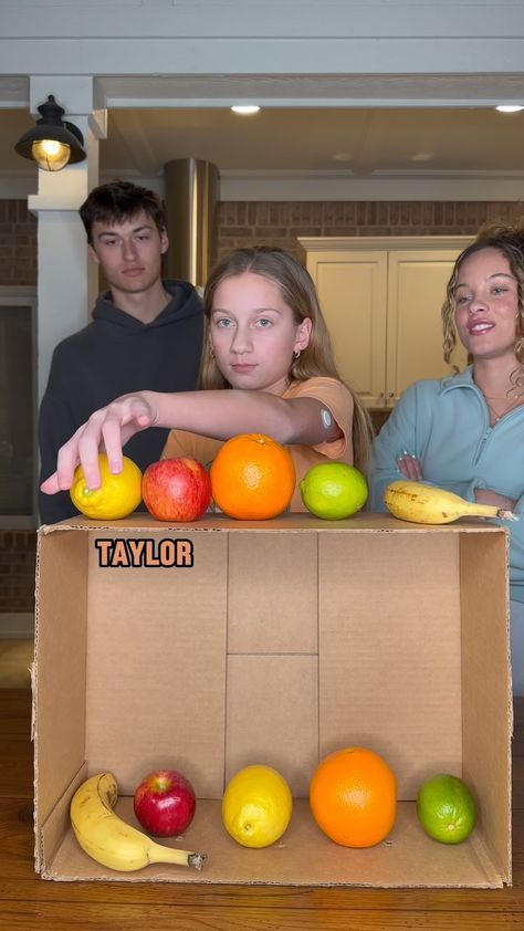 Klem Family • Challenge Videos | Who’s the smartest at the fruit match game??? #fruitmatch #matchgame #taylorklem #familythings #family #challenge #competition #fun #game… | Instagram Trending Family Games, Food Related Games, Party Competition Games, Family Competition Games, Food Games For Kids, Fruit Games, Housewarming Games, Fun Sleepover Activities, Fun Family Games