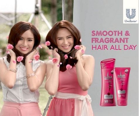 This is the pretty Kathryn Bernardo with Sarah Geronimo doing a commercial of Sunsilk Shampoo and Conditioner for this year 2016. They're very pretty endorsers of this shampoo and conditioner for Filipina women, indeed. "Nakakagigil!!!" :-) Sunsilk Shampoo, Sarah Geronimo, Cabanatuan City, Commercial Shoot, Kathryn Bernardo, Tv Commercial, Child Actresses, Child Actors, All Grown Up