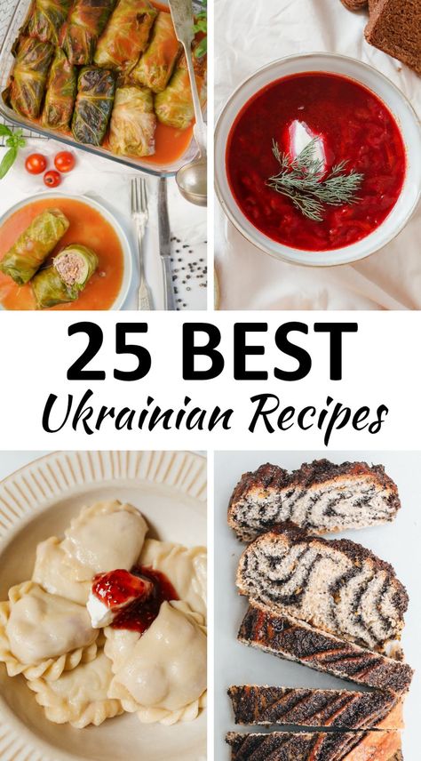 Vegetarian Ukrainian Recipes, Ukrainian Christmas Recipes, Ukrainian Breakfast Recipes, Ukrainian Side Dishes, Ukrainian Appetizers, Ukranian Recipe, Ukranian Food Recipes, Ukrainian Dinner, Ukraine Recipes