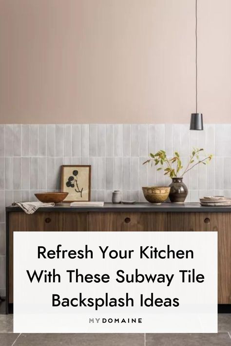 Half Wall Tile Kitchen, Mixed Subway Tile Backsplash, Kitchen Tiles Vertical, Vertical Subway Tiles Kitchen, Vertical Vs Horizontal Tile, Vertical Subway Tile Backsplash Kitchen, Vertical Tiles Kitchen, Vertical Stacked Backsplash, Stacked Subway Tile Kitchen