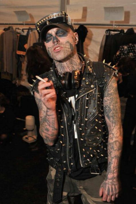 Rick Genest Henna Finger Tattoo, Rick Genest, Zombie Lover, Gentleman Lifestyle, 2012 Fashion, Lincoln Center, Performance Artist, Just Jared, The Studio