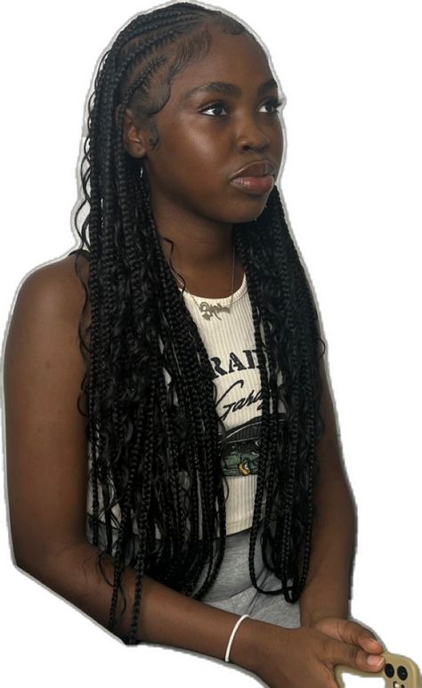 Fulani With Curls, Fulani Braids With Curls, Cornrows With Curls, Growing Long Hair, Hairstyles For 2023, Crazy Cake, Hairstyles For Teens, Quick Braided Hairstyles, Braided Hairstyles For Teens