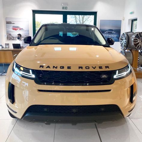 1/1 Range Rover Evoque in Sand Nude, 21 ' Black Alloy Wheels ! Used Land Rover, Range Rover Evoque, Alloy Wheel, International Trade, Range Rover, Land Rover, Dream Cars, Suv Car, Wheel