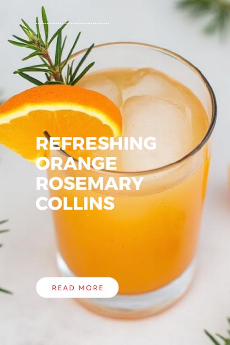 Brighten your cocktail game with the delicious Orange Rosemary Collins! This delightful twist on the original Collins contains a perfect blend of zesty orange and aromatic rosemary, creating a refreshing drink that's sure to impress. Perfect for summer gatherings or a cozy evening at home, this cocktail is easy to make and uses gin or whiskey as the base, paired with fresh citrus juice. Discover your new favorite drink today—it’s the perfect way to mix fresh flavors and seasonal herbs for a burst of deliciousness! Frozen Daiquiri, Iced Tea Cocktails, Daiquiri Cocktail, Collins Cocktail, Gin Sour, Tequila Margarita, Paloma Cocktail, Orange Cocktails, Long Island Iced Tea