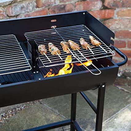 Brand BARGAINS-GALORE Product dimensions 44D x 64W x 23H centimetres Colour Black Fuel type Charcoal Finish type Chrome, Steel About this item This high-quality half drum BBQ BBQ range is perfect for use during the summer in the garden, patio area or while camping. Very simple to assemble, it will only take a short while to put together and start the barbecue season with this portable BBQ. Garden Meals, Barbeque Design, Barrel Bbq, Barbecue Portable, Black Camping, Bbq Kit, Brick Bbq, Stainless Steel Bbq Grill, Barbecue Garden