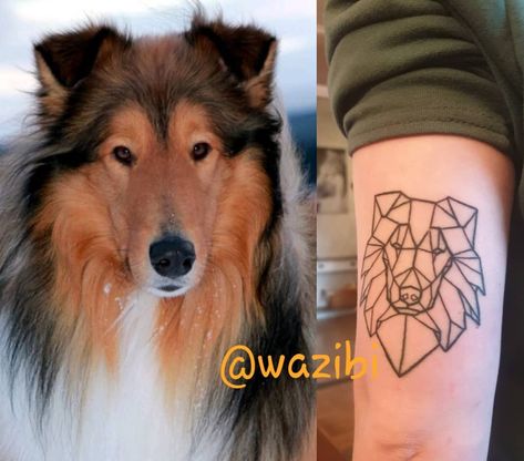 18 Collie Tattoo Ideas Collie Tattoo Rough, Sheltie Tattoo Ideas, Rough Collie Tattoo, Sheltie Tattoo, Collie Tattoo, Shadow Tattoo, Smartest Dog Breeds, Tattoo Style Drawings, Rough Collie