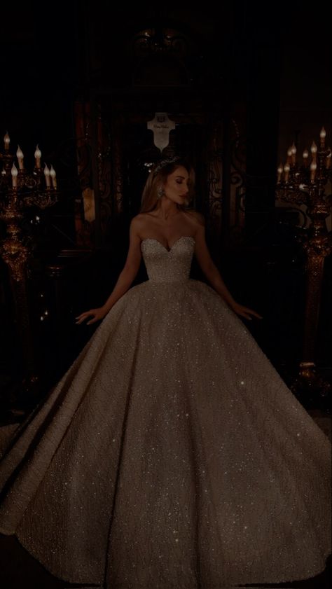 ℎ𝑒𝑎𝑣𝑒𝑛𝑠𝑐𝑥𝑛𝑡 Dresses Cinderella, Sparkle Wedding Dress, Ballroom Dresses, Princess Core, Royal Dresses, Princess Ball Gowns, Prom Dress Inspiration, Pretty Prom Dresses, Ballroom Dress