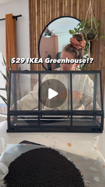 Ikea Plant Hacks, Ikea Garden Hack, Ikea Terrarium, Diy Mini Greenhouse, Ikea Garden, Ikea Plants, Plants Diy, Garden Retreat, Plant Hacks