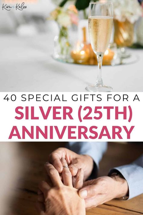 Your sweet friends or family members are about to celebrate a quarter of a century together! Now it's time to celebrate the special couple with a thoughtful gift! We've found the best 25th anniversary gift ideas for friends so that you can find an amazing gift in no time! 25th Anniversary Gifts For Wife, 25 Th Anniversary Gift Ideas For Parents, Anniversary 25 Years Silver, Anniversary Gift For Friends Couple, 25 Year Anniversary Gifts For Husband, Gift For 25th Wedding Anniversary, 25th Wedding Anniversary Gifts For Him, 25th Wedding Anniversary Gift Ideas For Couple, 25 Th Anniversary Gift Ideas