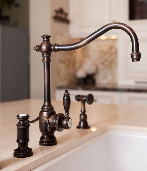 Farmhouse Sink Faucet Styles Farmhouse Faucet Kitchen Sink Faucets 64f0f9ef62431 - Farmhouse sin... Farmhouse Faucet Kitchen, Kitchen Faucet Ideas, Kombuis Idees, Farmhouse Faucet, Kitchen Elements, Rustic Sink, Farmhouse Sink Faucet, Best Kitchen Sinks, Kitchen Sink Design