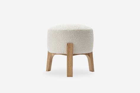 Kit Stool, Snow Bouclé | Castlery Singapore Living Room Pouf, Upholstery Bed, Stylish Living Room, Modern Invitation, Retail Furniture, Buy Now Pay Later, Upholstered Seating, Online Furniture Stores, Quality Furniture