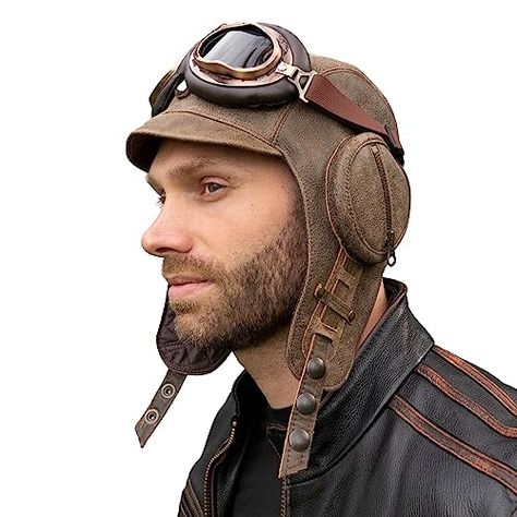 Aviator Helmet, Aviator Cap, Pilot Style, Aviator Hat, Model Shop, Cap Men, Kids Luggage, Cowboy Hats, Top Styles