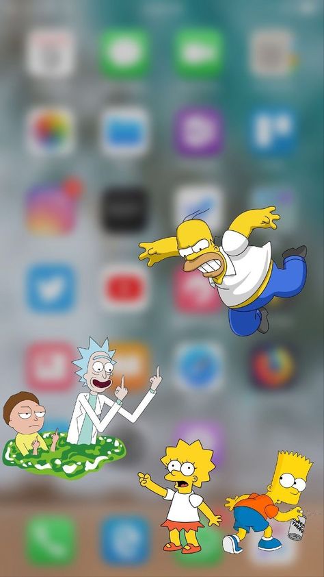 Cartoon Art Wallpaper Iphone, Rick And Morty Wallpaper Iphone, Pines Aesthetic, Simpsons Wallpaper, Rick And Morty Wallpaper, I Phone Wallpaper, Rick And Morty Image, Simpson Wallpaper Iphone, Iphone Wallpaper For Guys