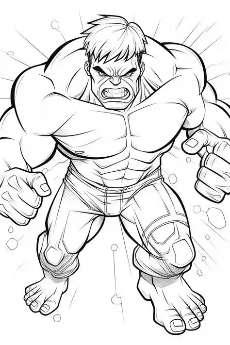 Hulk Coloring Pages | Free Coloring Pages For Youngsters | Storiespub Hulk Sketch, Green Superhero, Hulk Coloring Pages, Batman Coloring Pages, Avengers Coloring Pages, Chibi Coloring Pages, Superhero Coloring Pages, Avengers Coloring, Manga Coloring Book