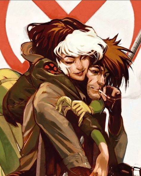 Rouge Xmen, Gambit And Rogue, Gambit X Men, X Men Funny, Xman Marvel, Gambit Marvel, Rogue Gambit, Marvel Couples, Marvel Xmen