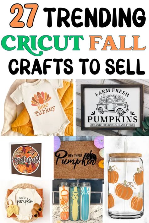 Cricut Ideas To Sell Projects, Diy Home Decor With Cricut, Diy Fall Cricut Projects, Fall Decor With Cricut, Fall Cricket Projects, Thanksgiving Cricut Projects To Sell, Cricut Maker 3 Projects Ideas, Thanksgiving Cricut Ideas, Fall Diy Crafts To Sell