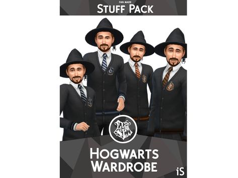 Harry Potter Clothes, Harry Potter Uniform, The Sims 4 Mod, Hogwarts Uniform, Hogwarts Outfits, Sims Stories, Sims 4 Challenges, Sims Packs, Harry Potter Kids