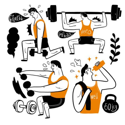 iwat1929 Auf Fotograf Gym Icon, Cartoon Silhouette, Doodle People, People Images, Rangoli Side Designs, Cartoon Doodle, Gym Art, Sport Illustration, Doodle Illustration