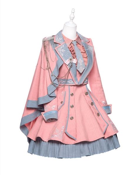 New Release: 【Pink Blue Color】 of 【-Coronation of My Princess- Lolita JSK, Blouse, Jacket and Capes】 

◆ Shopping Link >>> https://lolitawardrobe.com/pink-blue-color-yupbro-coronation-of-my-princess-lolita-jsk-blouse-jacket-and-capes_p7568.html Blue Clothing Aesthetic, Pink And Blue Clothes, Blue Outfits Ideas, Blue Pink Outfit, Pink And Blue Outfits, Pink Blue Outfit, Shoulder Cloak, Jacket Reference, Princess Clothes