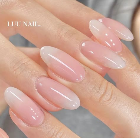 Uñas Color Nude, White Gel Nails, Natural Acrylic Nails, Jelly Nail, White Nail Designs, Acrylic Nails Coffin Pink, Jelly Nails, Manicure Ideas, Luxury Nails