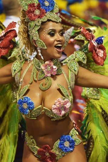 A dancer from Perola Negra samba school performs during the first night of the carnival parade at the Sambadrome in Sao Paulo Rio Carnival Dancers, Brazilian Carnival Costumes, Carnival Dancers, Carnaval Outfit, Carnival Girl, Brazil Carnival, Pet Parade, Photo Arts, Costumes Around The World