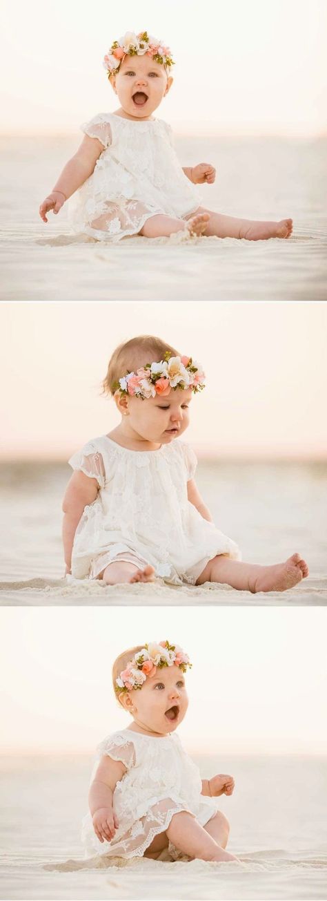 Baby Beach Pictures, Baby Beach Photos, Beach Foto, Beach Babies, Beach Session, Photography Genres, Baby Beach, Girl Beach, Beach Pics