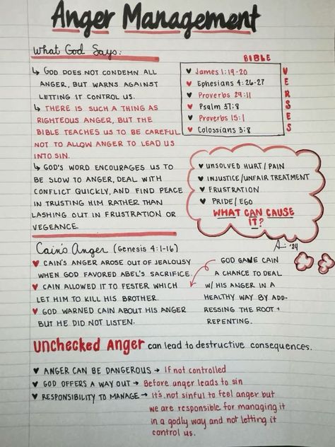 Day 23 Bible Notes Anger Management Bible Study On Anger, Pray Journal, Easy Bible Study, Bible Notebook, Journal Bible Quotes, Bible Mapping, Motivational Bible Verses, Journal Inspiration Writing, Bible Doodling