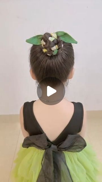 Princess Hair Styles For Kids, Rubber Band Hairstyles For Kids, Cute Bun, Rubber Band Hairstyles, Cute Buns, Tutorial Ideas, Hair Creations, Party Hair, Hairstyle Tutorial