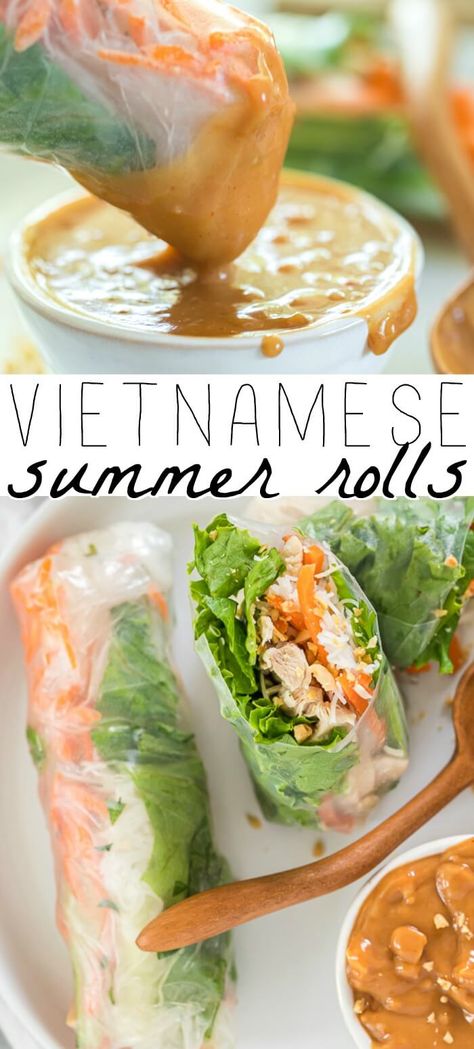 Fresh Spring Rolls Recipe, Vietnamese Fresh Spring Rolls, Healthy Spring Rolls, Summer Rolls Recipe, Vietnamese Summer Rolls, Vietnamese Spring Rolls, Fresh Spring Rolls, Spring Roll Recipe, Summer Rolls