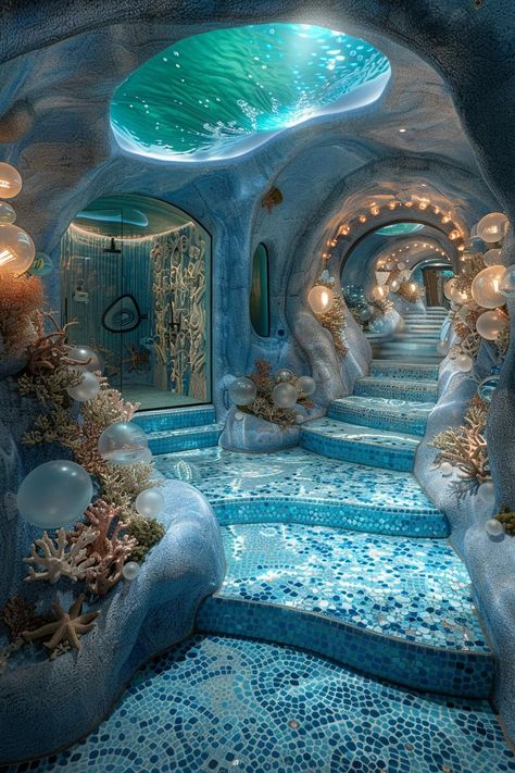 16 Whimsical Home Decor Ideas for Instant Charm 47 Ethereal Aesthetic Home Decor, Unique Bedroom Lighting, Fairytale House Decor, Whimsical Home Design, Whimsical Mansion, Mermaid House Underwater, Fantasy Room Ideas, Home Aesthetic Ideas, Fairytale House Interior