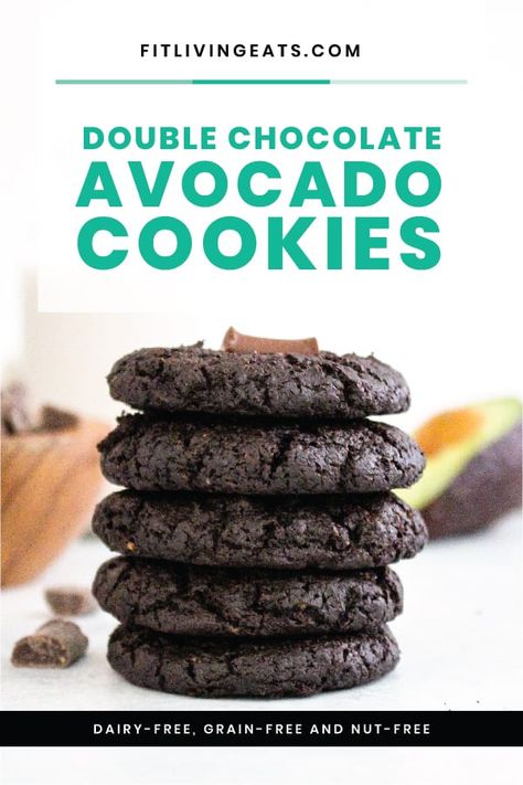 Low Glycemic Cookies, Chocolate Covered Banana Bites, Chocolate Avocado Brownies, Healthy Chocolate Cookies, Avocado Cookies, Strawberry Oatmeal Bars, Grain Free Cookies, Blueberry Crumble Bars, Chocolate Avocado