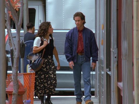 Seinfeld: Season 7, Episode 3 The Maestro (5 Oct. 1995)   Jerry Seinfeld Jerry Seinfeld Outfits, Elaine Outfits Seinfeld, Seinfeld Fashion, Seinfeld Outfits, Elaine Benes Style, 90s Sitcom Outfits, Elaine Seinfeld Outfits, Elaine Benes Outfits, 90s Fits